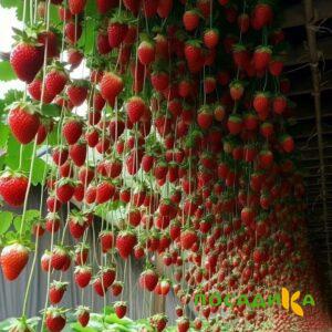 Клубника ампельная Анастасия купить по цене от 370р. в интернет-магазине «Посадика» с доставкой почтой в в Грязовеце и по всей России – [изображение №1].